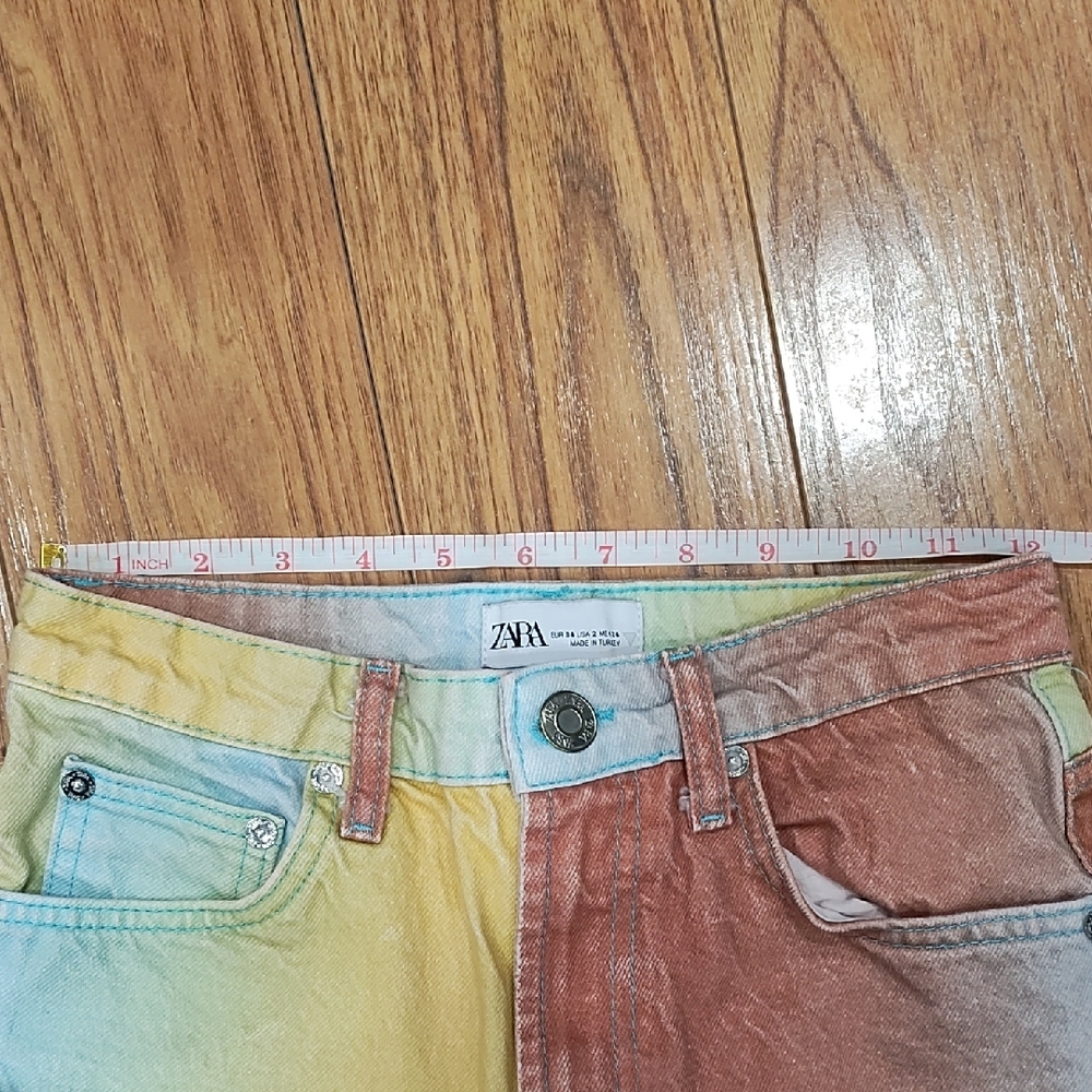 Zara Multicolor Gradient Jeans - image 6
